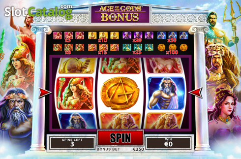Οθόνη3. Age of the Gods: Roulette Κουλοχέρης