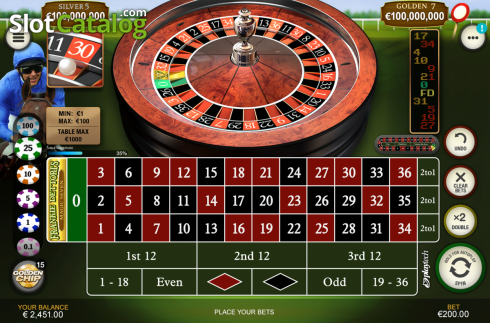 Οθόνη2. Frankie Dettori's Jackpot Roulette Κουλοχέρης