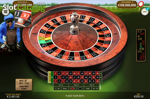 Οθόνη3. Frankie Dettori's Jackpot Roulette Κουλοχέρης