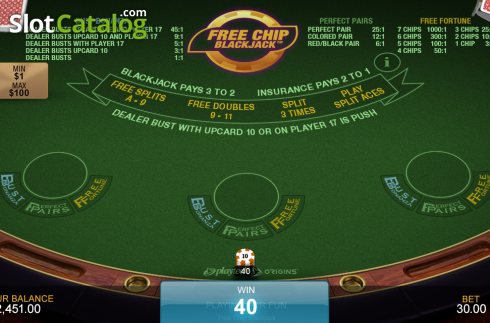Οθόνη7. Free Chip Blackjack Κουλοχέρης