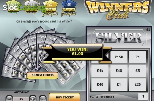 Οθόνη4. Winner's Club Scratch Κουλοχέρης