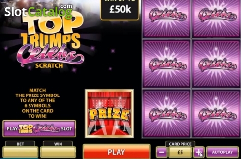 Οθόνη2. Top Trumps Celebs Scratch Κουλοχέρης