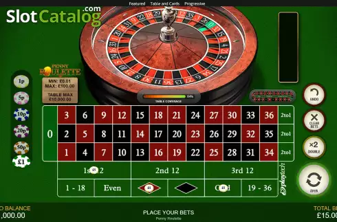 Οθόνη3. Penny Roulette Κουλοχέρης