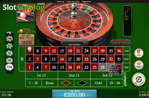 Οθόνη8. Penny Roulette Κουλοχέρης