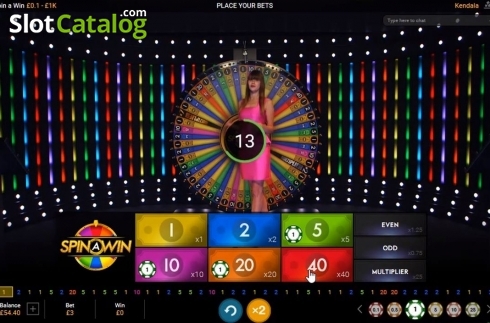 Οθόνη3. Spin a Win Live Κουλοχέρης 