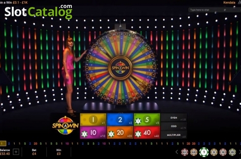 Οθόνη4. Spin a Win Live Κουλοχέρης 