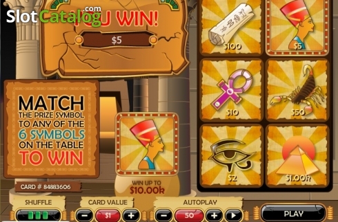 Οθόνη2. Pharaoh's Kingdom Scratch Κουλοχέρης