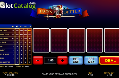Οθόνη2. Jacks or Better (Playtech) Κουλοχέρης
