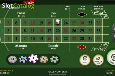 Οθόνη2. Premium French Roulette (Playtech) Κουλοχέρης 