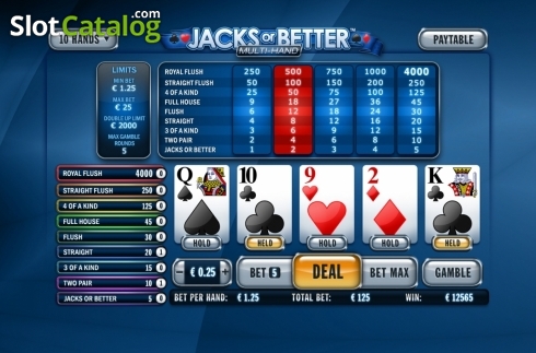Οθόνη2. Jacks or Better MH (Playtech) Κουλοχέρης