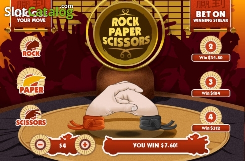 Οθόνη2. Rock Paper Scissors (Playtech) Κουλοχέρης 