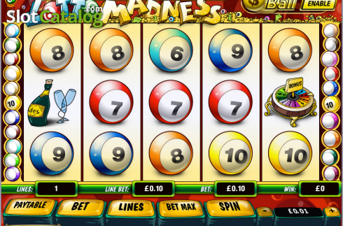 Οθόνη5. Lotto Madness (Playtech) Κουλοχέρης