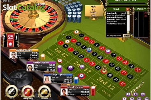 Οθόνη2. Multiplayer European Roulette Κουλοχέρης