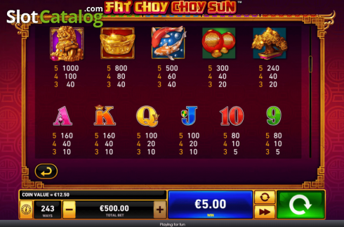 Οθόνη8. Fat Choy Choy Sun Κουλοχέρης 