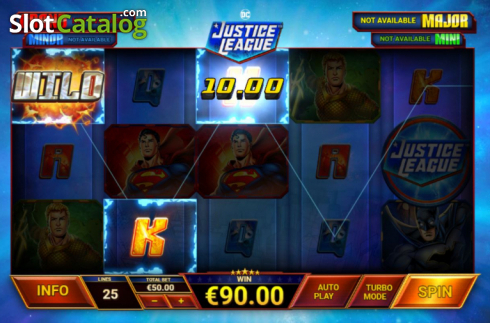 Οθόνη6. Justice League Comic Κουλοχέρης