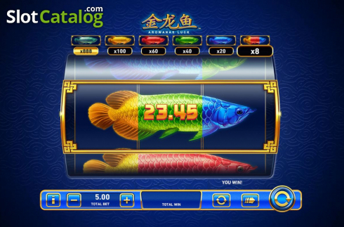 Οθόνη3. Arowanas Luck Κουλοχέρης