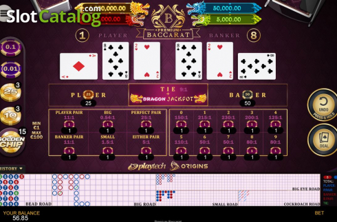 Οθόνη3. Premium Baccarat Κουλοχέρης