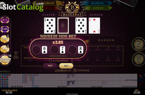 Οθόνη4. Premium Baccarat Κουλοχέρης