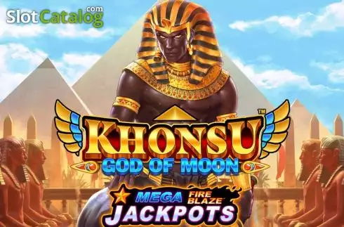 Khonsu God of Moon Mega Fire Blaze Λογότυπο Khonsu God of Moon Mega Fire Blaze Λογότυπο