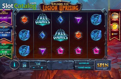 Οθόνη2. Kingdoms Rise: Legion Uprising Κουλοχέρης