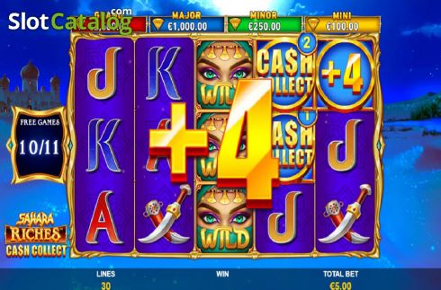 Οθόνη3. Sahara Riches Cash Collect Κουλοχέρης 