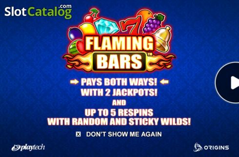 Οθόνη2. Flaming Bars (Playtech) Κουλοχέρης