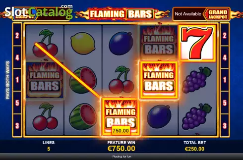 Οθόνη4. Flaming Bars (Playtech) Κουλοχέρης