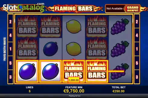 Οθόνη5. Flaming Bars (Playtech) Κουλοχέρης