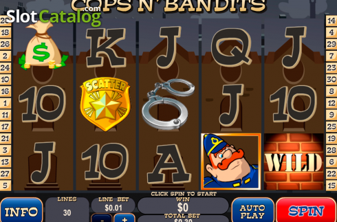 Ροδέλες. Cops n Bandits Κουλοχέρης