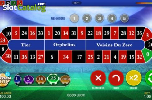 Οθόνη4. European Football Roulette Κουλοχέρης 