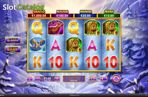 Οθόνη2. Fire Blaze Golden: Tundra Wolf Κουλοχέρης 