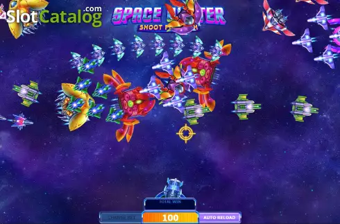 Οθόνη4. Space Hunter Shoot For Cash Κουλοχέρης