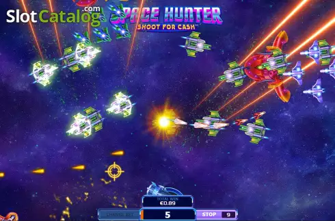 Οθόνη8. Space Hunter Shoot For Cash Κουλοχέρης