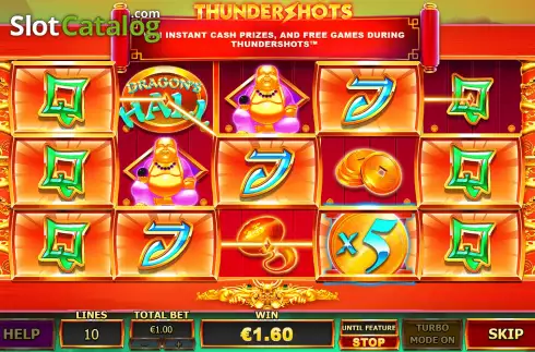 Οθόνη4. Dragons Hall Thundershots Κουλοχέρης