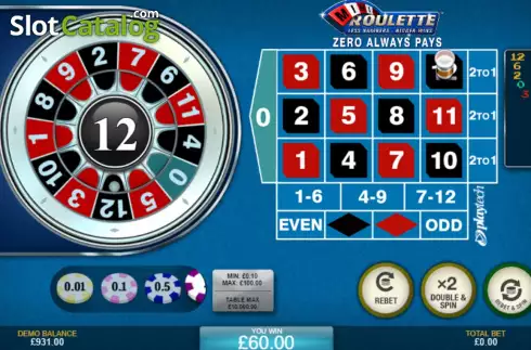 Οθόνη5. Mini Roulette (Playtech) Κουλοχέρης