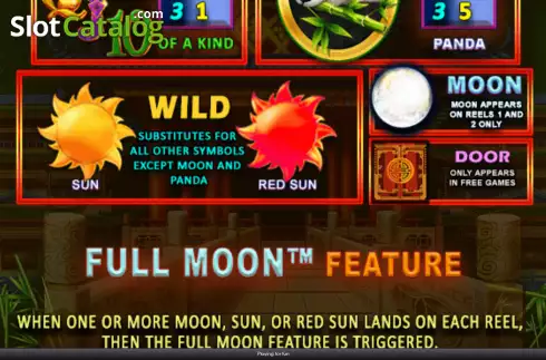 Οθόνη6. Full Moon White Panda Κουλοχέρης 