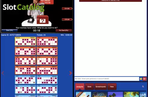 Οθόνη5. Deal Or No Deal Bingo Κουλοχέρης