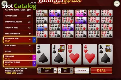 Οθόνη4. Deuces Wild Multi Hand (Playtech) Κουλοχέρης