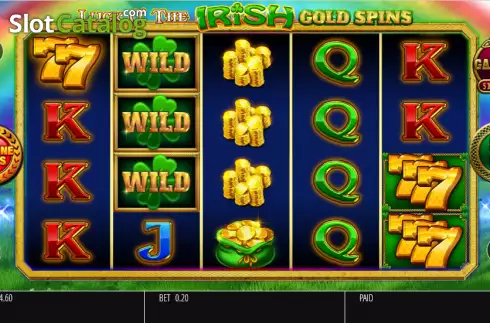 Οθόνη2. Luck O' The Irish Gold Spins Κουλοχέρης