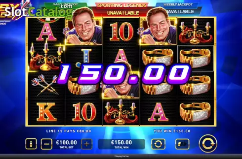 Οθόνη3. Bobby George Sporting Legends Κουλοχέρης