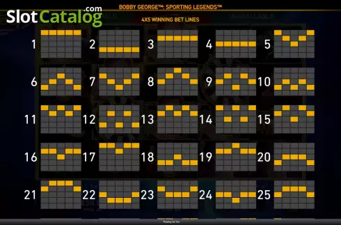 Οθόνη9. Bobby George Sporting Legends Κουλοχέρης