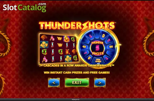 Οθόνη5. Fortune Fortune Thundershots Κουλοχέρης