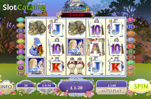 Οθόνη5. Adventures In Wonderland (Playtech) Κουλοχέρης