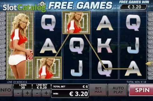 Οθόνη4. Benchwarmers Football Girls Κουλοχέρης