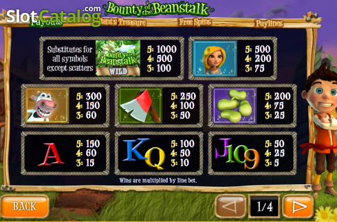 Οθόνη5. Bounty of the Beanstalk Κουλοχέρης