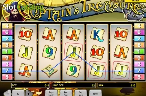 Οθόνη3. Captain's Treasure (Playtech) Κουλοχέρης