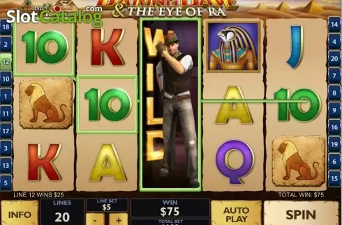 Άνοιγμα οθόνης αγώνα. Daring Dave & the Eye of Ra Κουλοχέρης