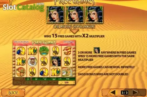 Πίνακας πληρωμών 3. Desert Treasure II Κουλοχέρης