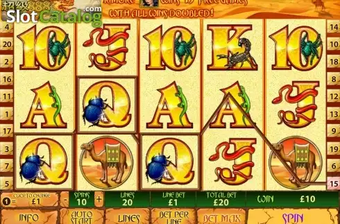 Win screen. Desert Treasure II Κουλοχέρης