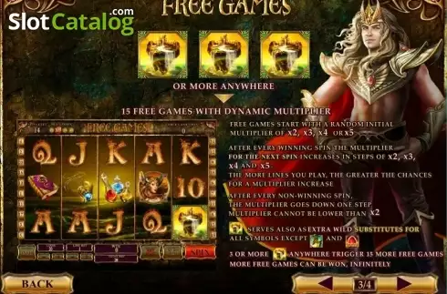 Οθόνη οθόνης FreeSpin. Dragon Kingdom (Playtech) Κουλοχέρης